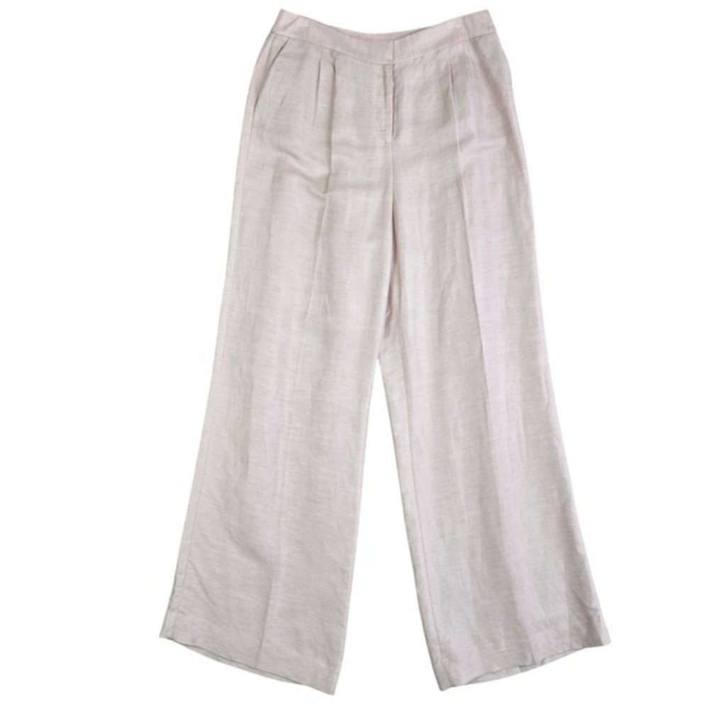 Calvin Klein Wide Leg Pants in Light Beige